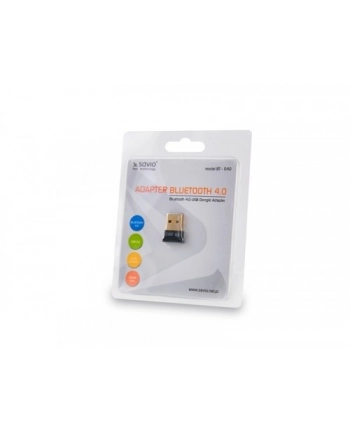 savio Adapter komputerowy USB Nano Bluetooth 4.0, 3Mb/s, zasięg 50m, BT-040 nr 2