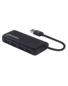 HUB USB Manhattan 4-portowy USB 3.2 czarny (164900) - nr 5