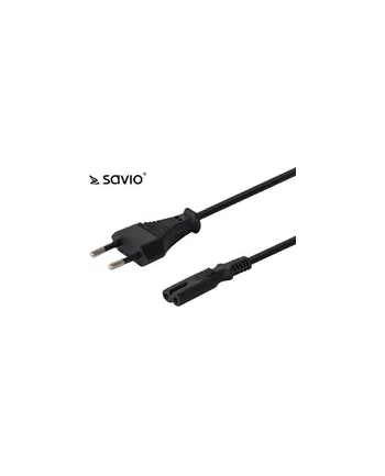 savio Kabel zasilający płaski ósemka 2pin, 3m,  CL-105