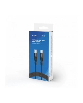 savio Kabel USB typu C - USB typu C 5A 1m, CL-159