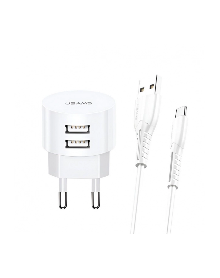 usams Ładowarka sieciowa T20 2xUSB 2,1A microUSB główny