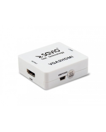 savio Konwerter/Adapter VGA - HDMI Full HD/1080p 60Hz, CL-110