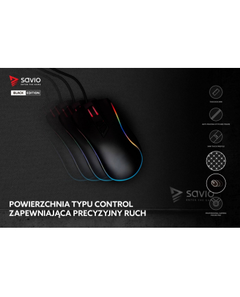 savio Podkładka pod mysz 700x300 Black Edition Precision Control L nr 2