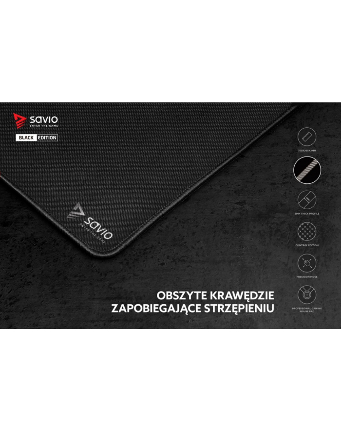 savio Podkładka pod mysz 700x300 Black Edition Precision Control L główny