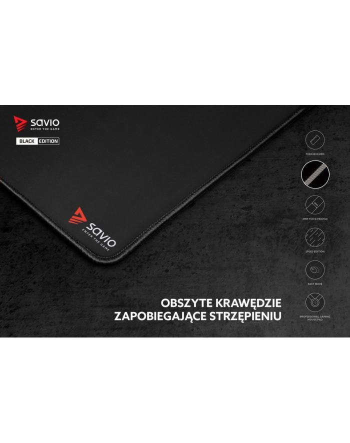 savio Podkładka pod mysz 700x300 Black Edition Turbo Dynamic L główny