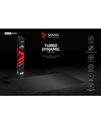 savio Podkładka pod mysz 1000x500 Black Edition Turbo Dynamic XXL nr 2