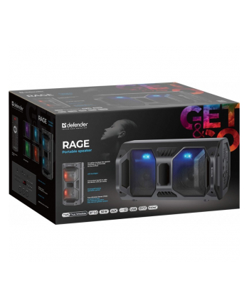 defender Głośnik Bluetooth Rage 50W LED/Fm/USB/Mic/TWS