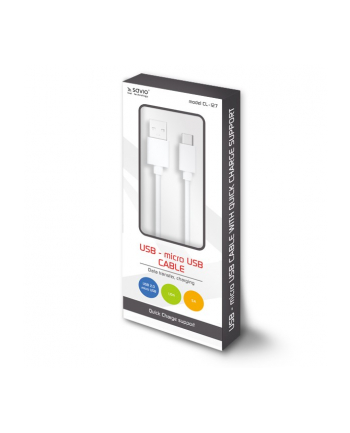 savio Kabel USB - micro USB, Quick Charge, 5A, 1m, CL-127