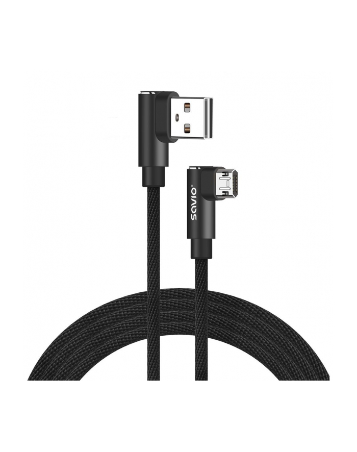 savio Kabel z dwustronnym złączem USB Micro USB - USB A 1m, CL-161 główny