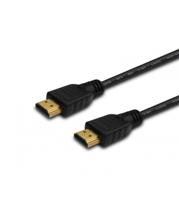 savio Kabel HDMI (M) 2m, czarny, złote końcówki, v1.4 high speed, ethernet/3D wielopak 10 szt.,  CL-05