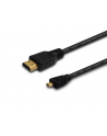 savio Kabel HDMI (M) - micro HDMI (M) 1m, czarny, CL-39 - nr 1