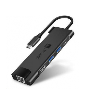 Hub USB Connect IT USB-C/RJ45, HDMI, 2x USB 3.2, USB-C PD 100W (CHU-8020-AN) Szary