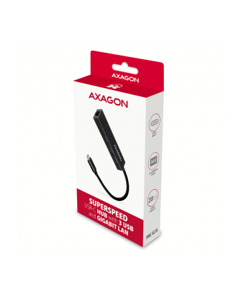 Axagon HUB USB 1x RJ-45 + 3x USB-A 3.2 Gen1 (HMCGL3A) nr 1