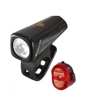 Przednia Lampka Rowerowa Sigma Buster 150 + Nugget II Flash - Komplet nr 1