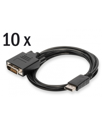 ASSMANN  ADAPTER AV DISPLAYPORT - DVI-D CZARNY (AK-990900-020-S)