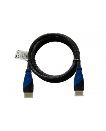 savio Kabel HDMI (M) 2m, oplot nylonowy, złote końcówki, v1.4 high speed, ethernet/3D, CL-48 nr 1
