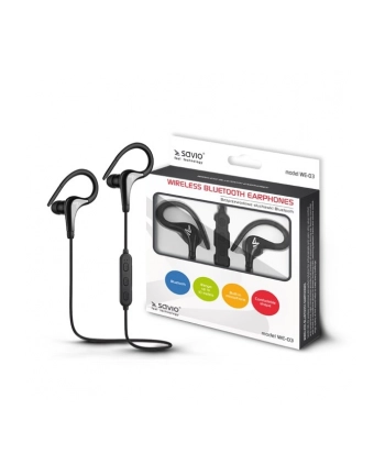 savio Słuchawki Bluetooth z mikrofonem, WE-03