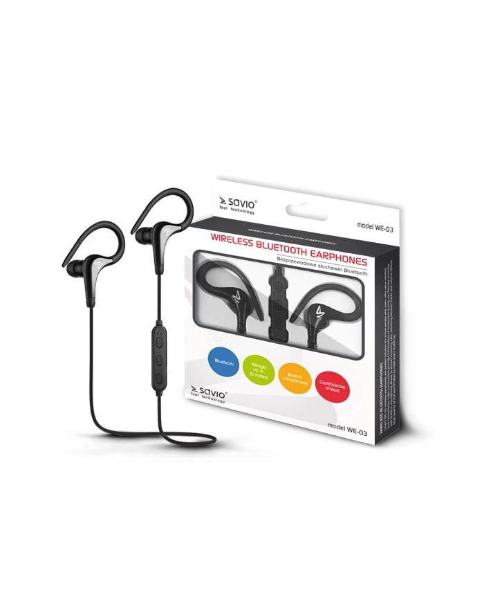 savio Słuchawki Bluetooth z mikrofonem, WE-03 główny
