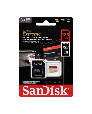sandisk Karta pamięci Extreme microSDXC 128GB 190/90 MB/s A2 V30 U3 nr 1