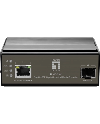 Level One IGC-0102 konwerter sieciowy 1000 Mbit/s Czarny nr 1