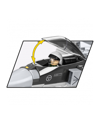 COBI 5820 Armed Forces Szwedzki myśliwiec wielozadaniowy SAAB JAS 39 Gripen E nr 2