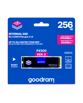 goodram Dysk PX500-G2 256GB M.2 PCIe 3x4 NVMe