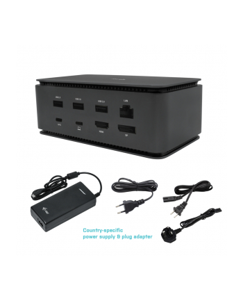 i-tec Stacja dokująca USB4 Dual 4K HDMI DP with Power Deliwery 80 W + Zasilacz 112 W