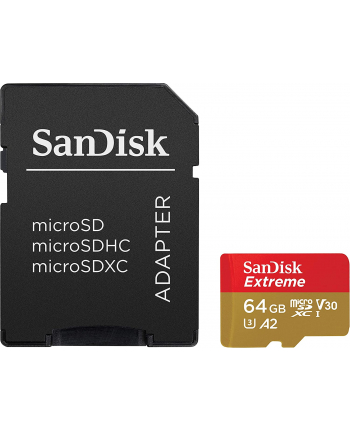 sandisk Karta pamięci Extreme microSDXC 64GB 170/80 MB/s A2 V30 U3 nr 2