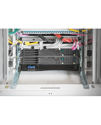 digitus Zasilacz awaryjny UPS Online Rack 19' LCD, 1500VA/1500W, 3x12V/9Ah, 8xC13, USB, RS232, RJ45