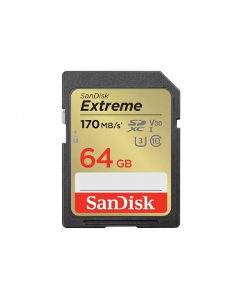 sandisk Karta pamięci Extreme SDXC 64GB 170/80 MB/s V30 UHS-I U3 nr 1