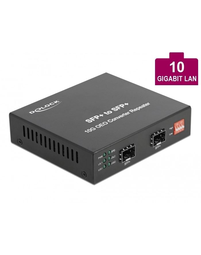 MEDIA KONWERTER DELOCK 10GBASE-R SFP ->SFP główny