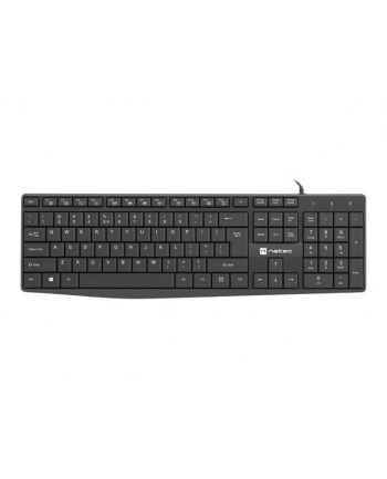 natec Klawiatura Nautilus US slim Czarna