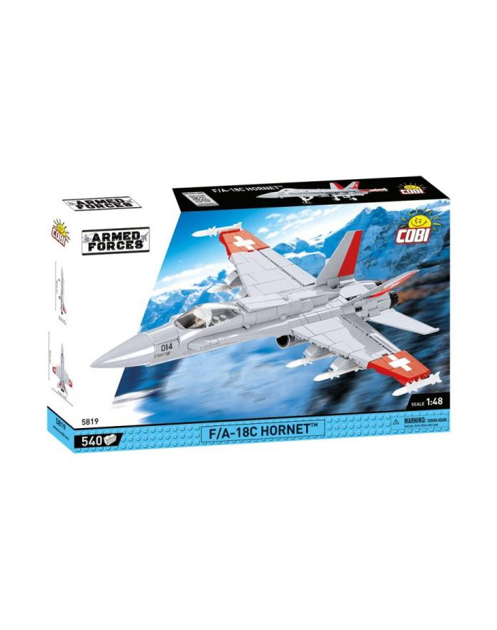 COBI 5819 Armed Forces Samolot F/A-18C HORNET Swiss Air Force 540 klocków główny