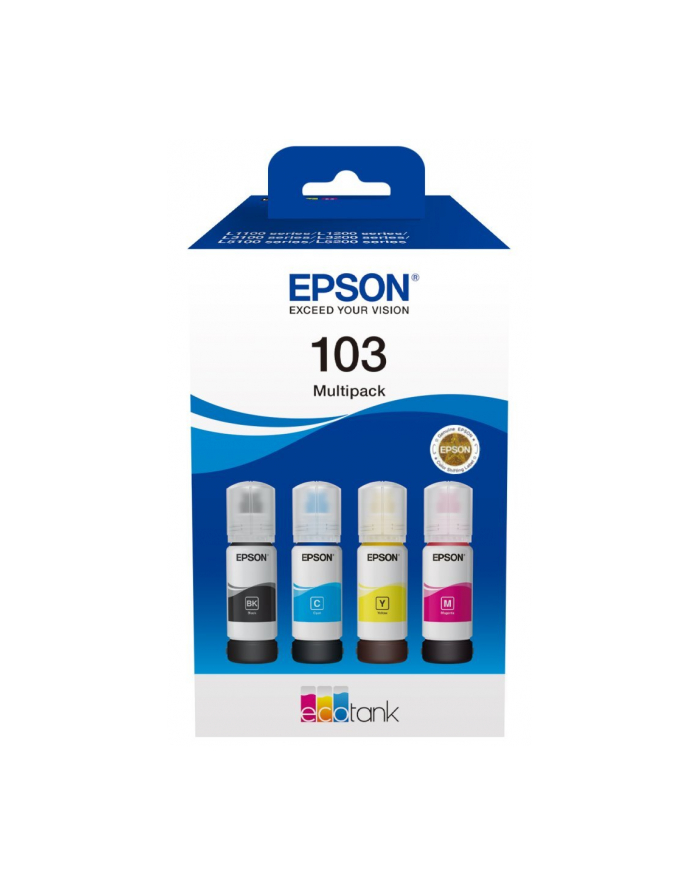 epson Zestaw Multipack ET 103 4x65ml CMYK do L12xx/32xx/52xx główny