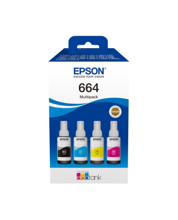 epson Zestaw Multipack ET 664 4x70ml CMYK do L11xx/31xx/51xx