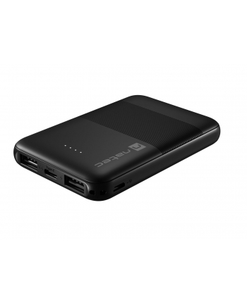 natec Powerbank Trevi Compact 5000mAh 2x USB + USB-C Czarny