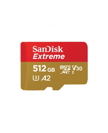 sandisk Karta pamięci Extreme microSDXC 512GB 190/130 MB/s A2 V30 U3 nr 1