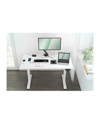 digitus Uchwyt biurkowy pojedyńczy z zaciskiem sprężyną gazową i zintegrowaną stacją dokującą 1xLCD max. 30 cali max. 9 kg