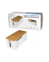 LOGILINK KAB0075 Cable box 320x140x130 mm Kolor: BIAŁY with bamboo lid - nr 4