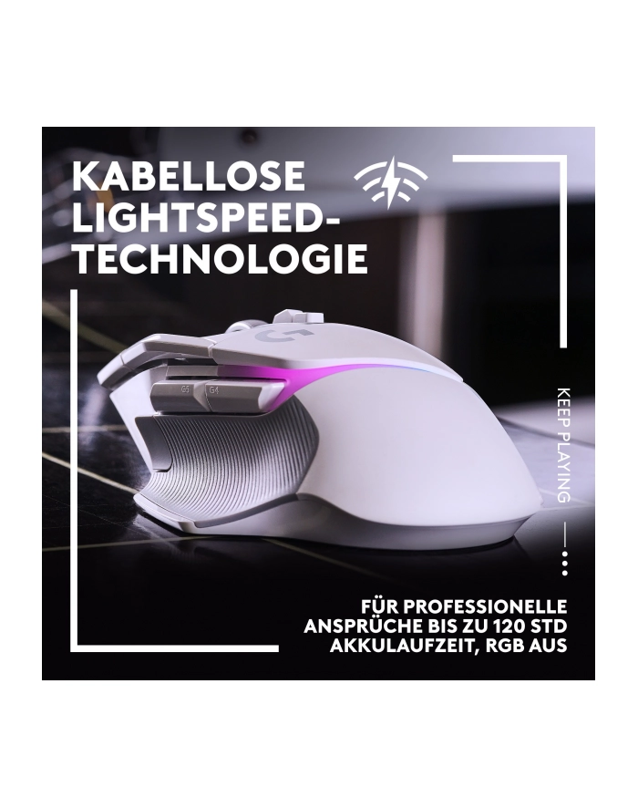 LOGITECH G502 X PLUS - WHITE/PREMIUM - EER2 główny
