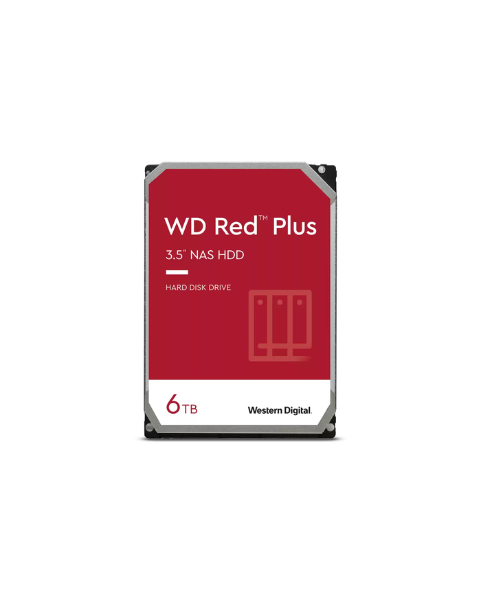 western digital WD Red Plus 6TB SATA 6Gb/s 3.5inch 258MB cache internal HDD Bulk główny