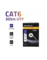QOLTEC 50359 Kabel sieciowy skrętka UTP CAT6 305m PVC szary - nr 8