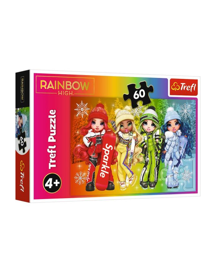 Puzzle 60el Radosne lalki / MGA Rainbow High 17380 Trefl główny