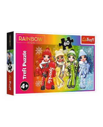 Puzzle 60el Radosne lalki / MGA Rainbow High 17380 Trefl