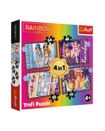 Puzzle 4w1 Modne laleczki / MGA LOL Surprise! 34614Trefl nr 1