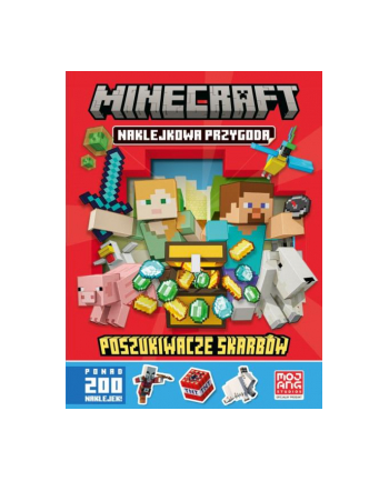 harpercollins Książka Minecraft. Naklejona przygoda. Poszukiwanie skarbów