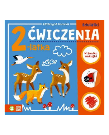 zielona sowa Książka Edulatki. Ćwiczenia 2-latka nw3