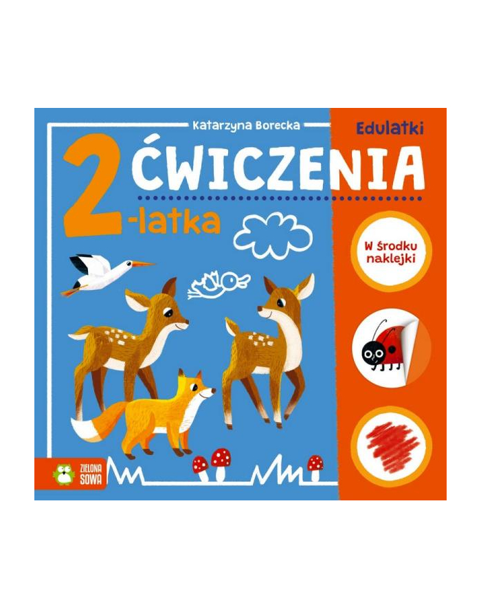 zielona sowa Książka Edulatki. Ćwiczenia 2-latka nw3 główny