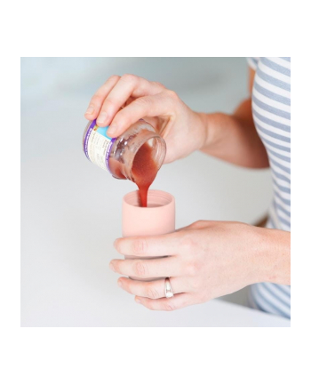 boon Łyżeczka z zasobnikiem Różowa