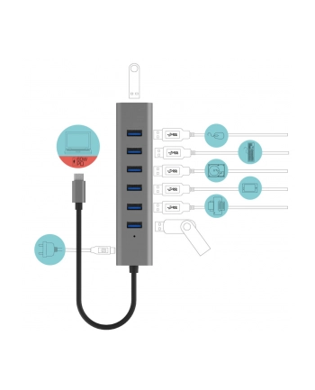 i-tec Hub USB-C Charging Metal HUB 7 Port nr 2